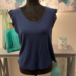 Express; navy blue tank; scoop neck